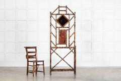 19thC English Bamboo Mirror Hall Stand - 3904958