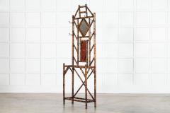 19thC English Bamboo Mirror Hall Stand - 3904959