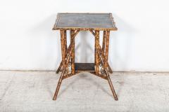 19thC English Bamboo Side Table - 2582733