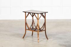 19thC English Bamboo Two Tier Side Table - 4092017