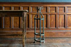 19thC English Blacksmith Handmade Wrought Iron Stick Umbrella Stand - 1965211