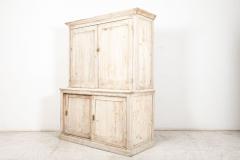 19thC English Bleached Pine Housekeepers Cupboard - 2536228