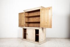 19thC English Bleached Pine Housekeepers Cupboard - 2536231