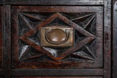 19thC English Carved Oak Apothecary Drawers - 4123848