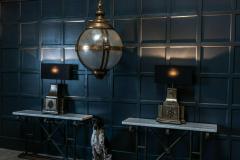 19thC English Cast Iron Rainwater Hopper Table Lamps - 1958354