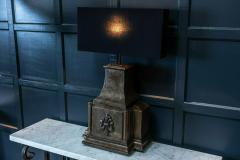 19thC English Cast Iron Rainwater Hopper Table Lamps - 1958356