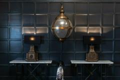 19thC English Cast Iron Rainwater Hopper Table Lamps - 1958363