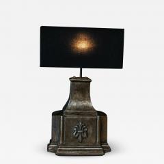 19thC English Cast Iron Rainwater Hopper Table Lamps - 1959811