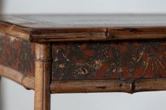 19thC English Chinoiserie Bamboo Writing Table - 2831694