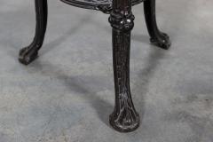 19thC English Coalbrookdale Iron Mahogany Tavern Table - 2960594