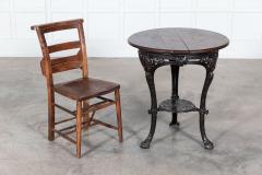 19thC English Coalbrookdale Iron Mahogany Tavern Table - 2960597