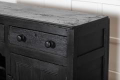 19thC English Country Ebonised Pine Dresser Base - 4270712