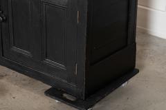 19thC English Country Ebonised Pine Dresser Base - 4270713