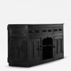 19thC English Country Ebonised Pine Dresser Base - 4276985