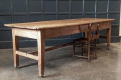 19thC English Country House Pine Farmhouse Prep Table - 2013638