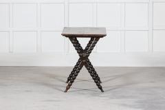 19thC English Ebonised Bobbin Table Desk - 2673878