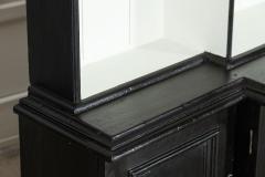 19thC English Ebonised Breakfront Bookcase - 3553876