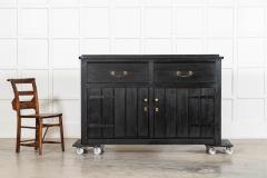 19thC English Ebonised Country Pine Dresser Base - 4092213