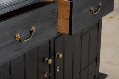 19thC English Ebonised Country Pine Dresser Base - 4092214