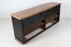 19thC English Ebonised Double Sided Mahogany Shop Counter - 2081369