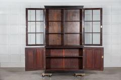 19thC English Ebonised Glazed Mahogany Display Cabinet - 2862360