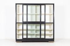 19thC English Ebonised Glazed Museum Display Cabinet - 2201536