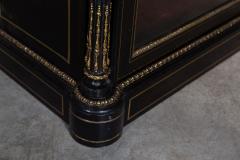 19thC English Ebonised Glazed Pier Cabinet - 2918424
