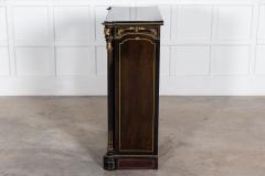19thC English Ebonised Glazed Pier Cabinet - 2918425