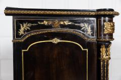 19thC English Ebonised Glazed Pier Cabinet - 2918427