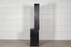 19thC English Ebonised Glazed Pine Dresser Vitrine - 2999402