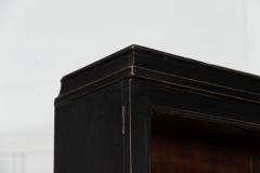 19thC English Ebonised Glazed Pine Dresser Vitrine - 2999404