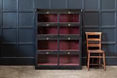 19thC English Ebonised Oak Drapers Shop fitters Cabinet - 2030637