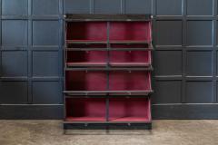 19thC English Ebonised Oak Drapers Shop fitters Cabinet - 2030703