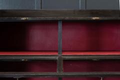 19thC English Ebonised Oak Drapers Shop fitters Cabinet - 2030704