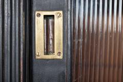 19thC English Ebonised Pine Glazed Housekeepers Cabinet - 4039420