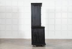 19thC English Ebonised Pine Housekeepers Cupboard - 4257222
