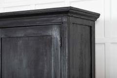 19thC English Ebonised Pine Housekeepers Cupboard - 4257225