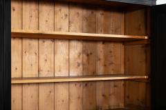 19thC English Ebonised Pine Housekeepers Cupboard - 4257226