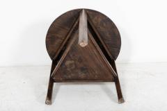 19thC English Elm Tiered Cricket Table - 2191373