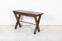 19thC English Elm Topped Tavern Table - 2627785