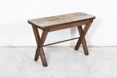 19thC English Elm Topped Tavern Table - 2627787