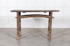 19thC English Elm Vernacular Work Table - 2897875