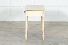 19thC English Faux Bamboo Bleached Pine Side Table - 3325404