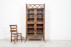 19thC English Glazed Bamboo Bookcase - 2478201