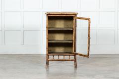 19thC English Glazed Bamboo Cabinet - 3139084