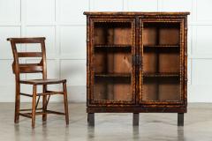 19thC English Glazed Laquered Bamboo Cabinet - 3883110