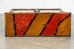 19thC English Glazed Laquered Bamboo Cabinet - 3883114