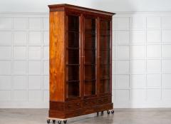 19thC English Glazed Mahogany Vitrine Cabinet - 3784394