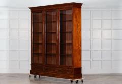 19thC English Glazed Mahogany Vitrine Cabinet - 3784396