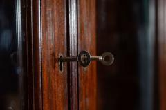 19thC English Glazed Mahogany Vitrine Cabinet - 3784401